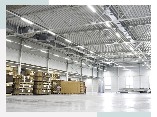 Освещение ангаров в Перми