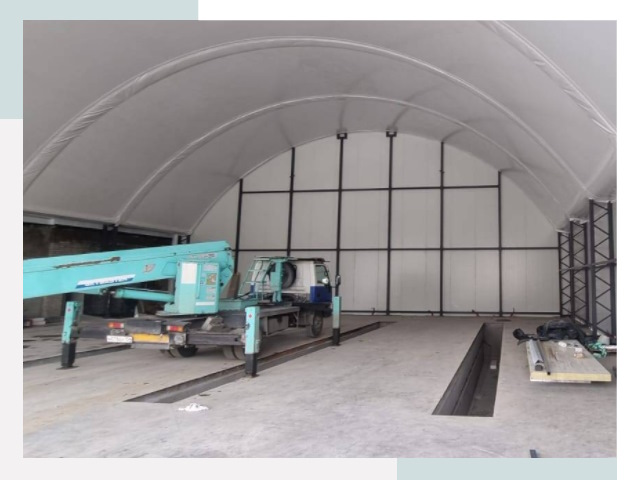 Внутреннее оснащение ангаров в Перми